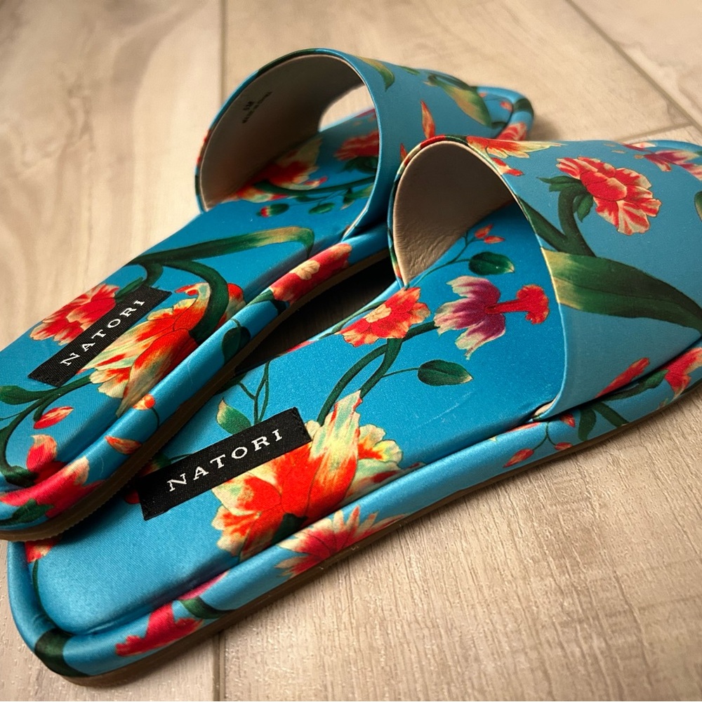 Natori Floral Slide Sandals - size 5 SELLING BOTH TOGETHER - Picture 8 of 8